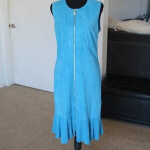 Blue Suede Dress